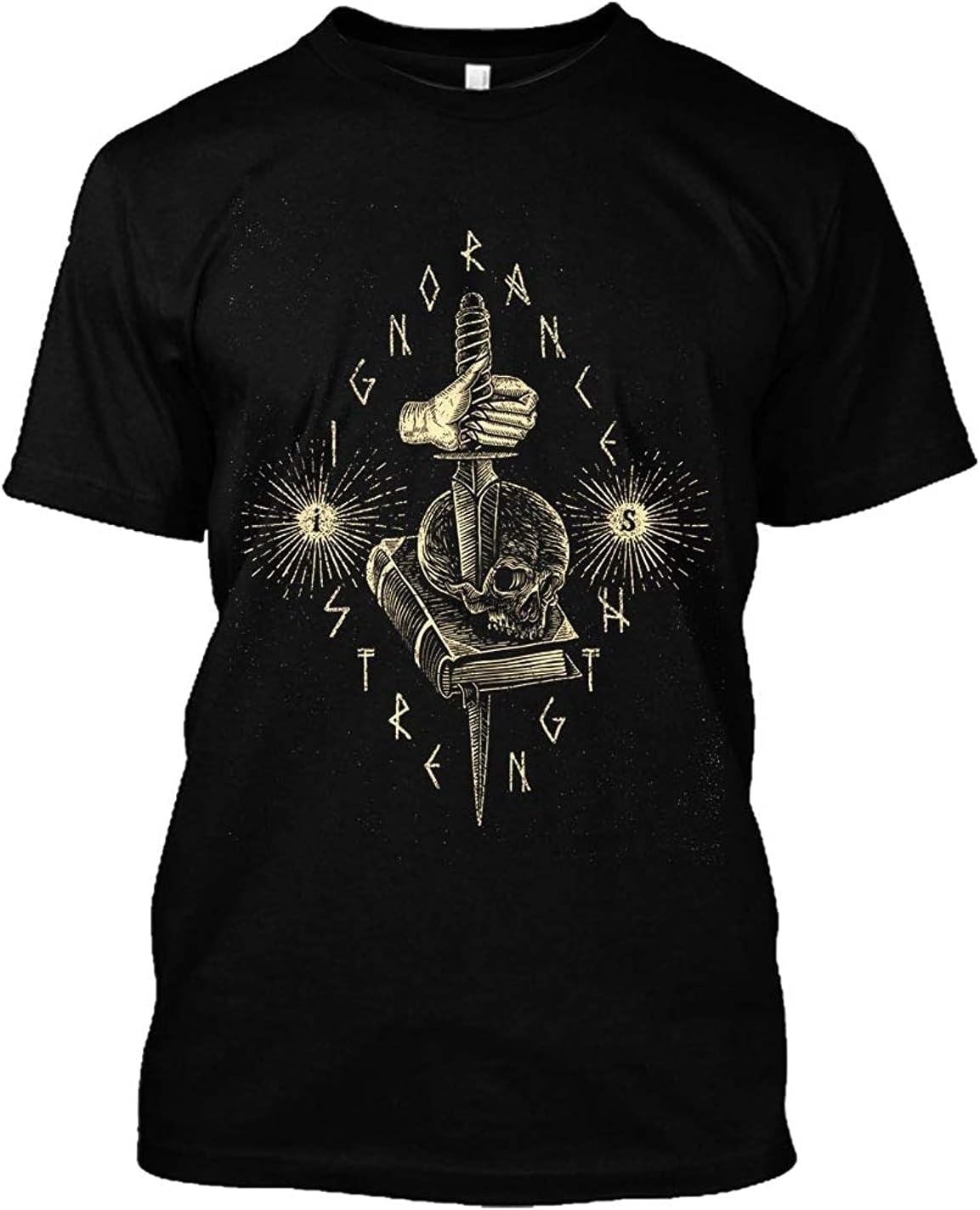 T-Shirts Halloween Horror Skull Ignorances Strength Perfect T-Shirt Gift for Fans XXL чёрный
