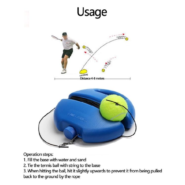 Tennis Practice Rebounder with String Ball Tennis Trainer for Self-Pracitce