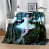 The Vampire Diaries Damon salvatore Blanket Flange Warm blanket Home travel blanket bed linings blankets for beds birthday gift