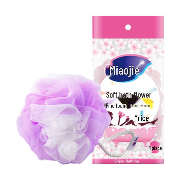 Miao Jie Large Soft Bath Flower Back Scrubber