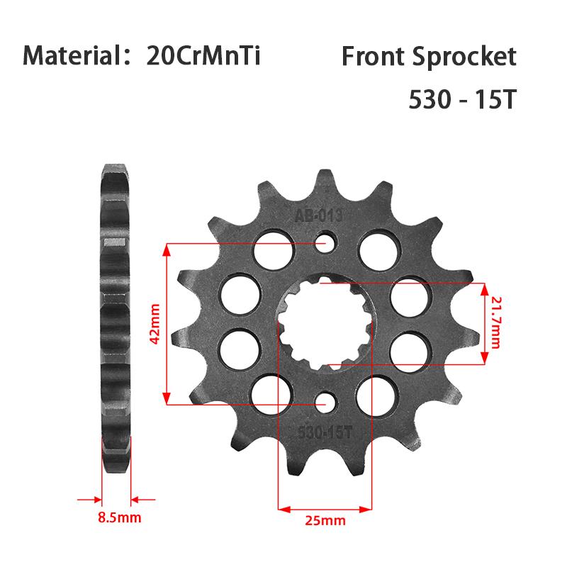 530 Front Rear Star Gear Sprocket for KAWASAKI ZX600 ZX6 Ninja ZZR600 VN800 ZZR500 ZZR 500 600 VN 800 Vulcan Classic Drifter