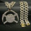 Vollständig Diamantbesetzter Kubanischer Kettenanhänger, Denver Nuggets Logo Diamant-inlaid Halskette, Personalisierter Hip-Hop Schmuck für Herren Auf Lager