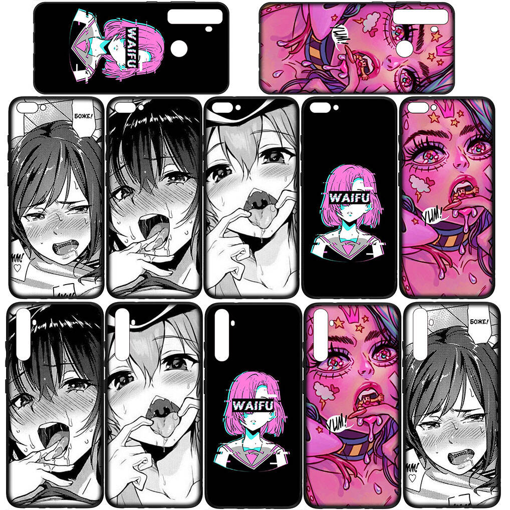 Για Samsung Galaxy S25 S24 S23 iPhone 17 16 15 Xiaomi Redmi Note 14 13 12 11 Plus Pro Max Θήκη Ahegao Hentai Manga Anime Κορίτσι Waifu OPPO Huawei Κάλυμμα