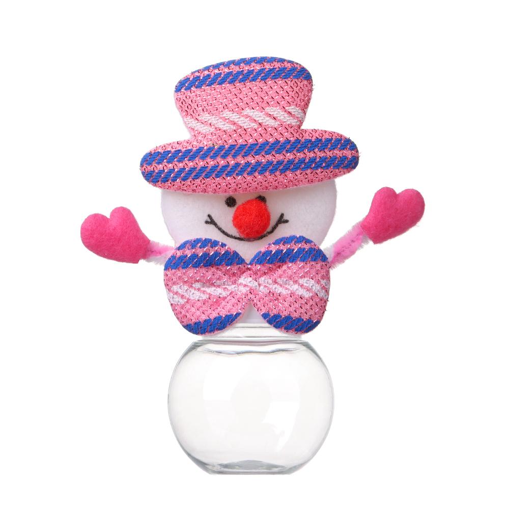 Festival Supplies Xmas Accessories DIY Storage Bottle Kids Candy Jar Santa Claus Cute Box Christmas