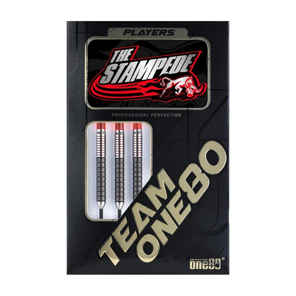 One80 THE STAMPEDE STEEL 24g Akshay Mehta Player Model Dart Barrel Dart Set Ver.2