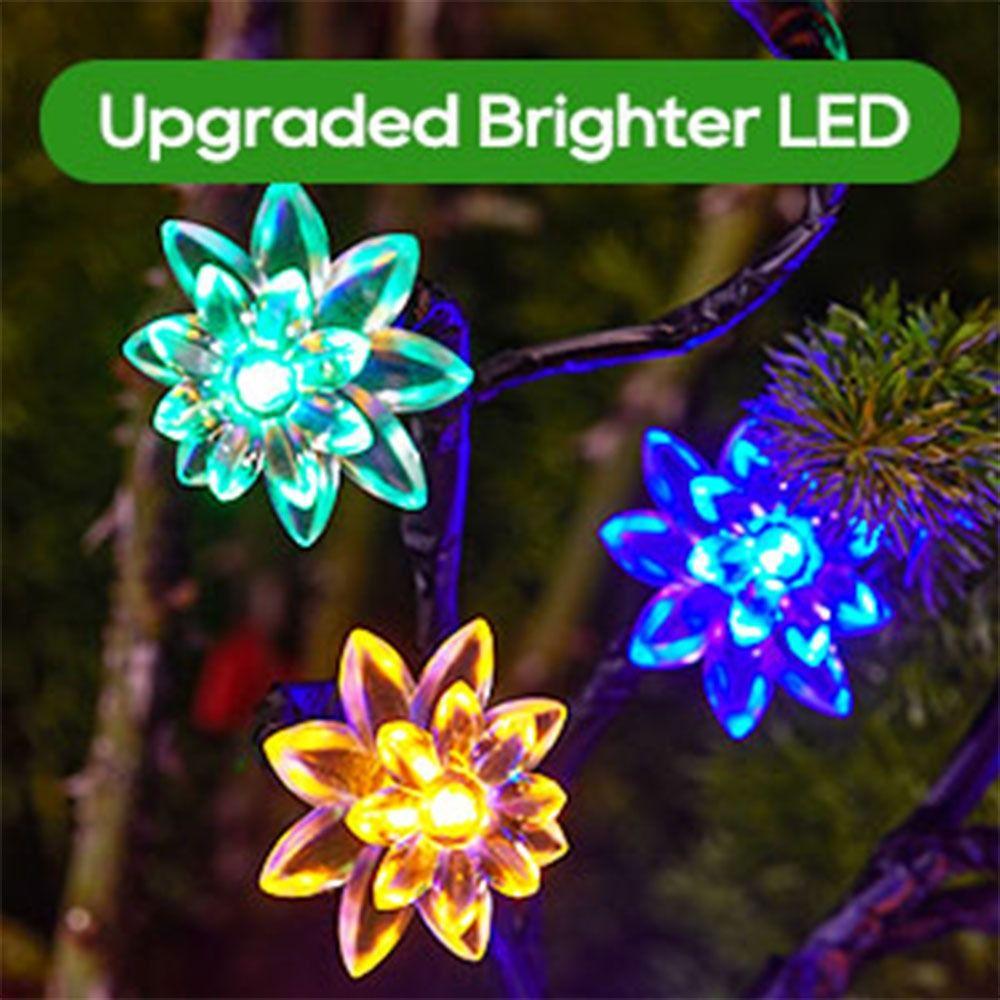 Double Layer Design LED String Lights Waterproof Solar Lights Garden Decoration