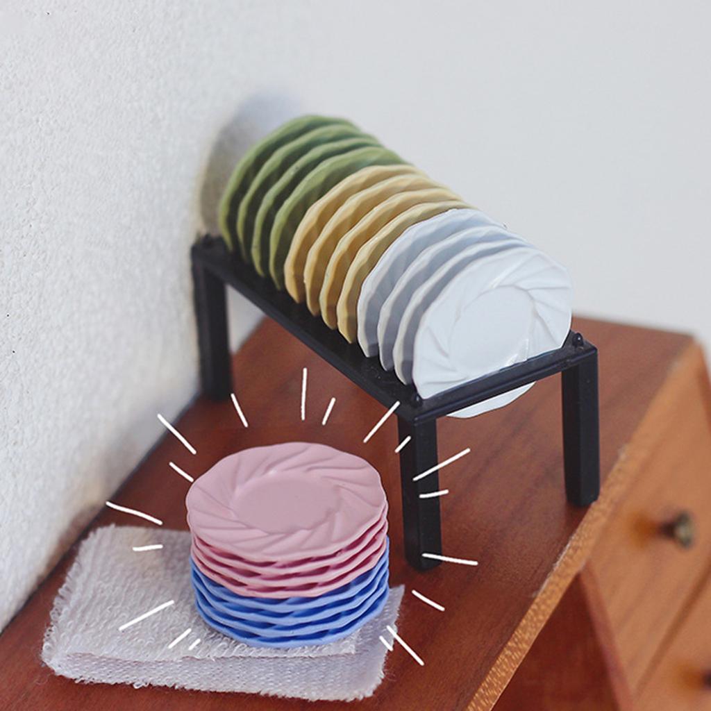 Kind Spielzeug Mode Lebensmittel Platte Kinder BBQ Modell Grill Puppenhaus Set Miniatur Szene