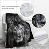 1PC Throw Contemporary Style Digital Printed Jungle Lion Flannel Blanket for Couch Bed Sofa Comfy Warm Blankets Gifts All Season