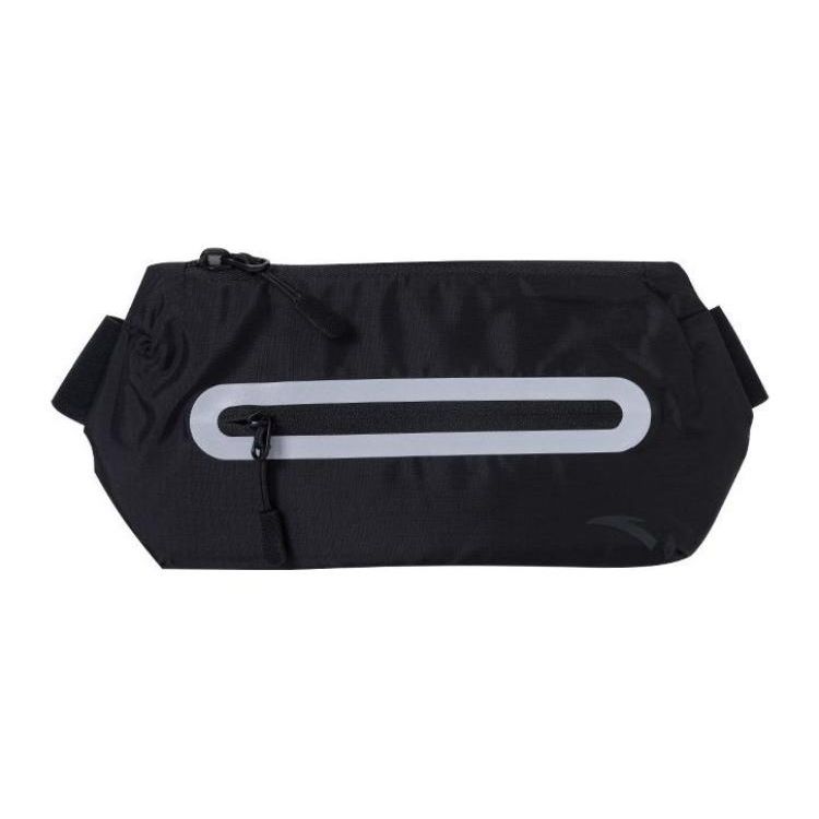 Anta Simple Lightweight Travel Sports Fitness Running Fabric Phone Waist Bag Unisex Waist Bag Black 992355141-1 Black
