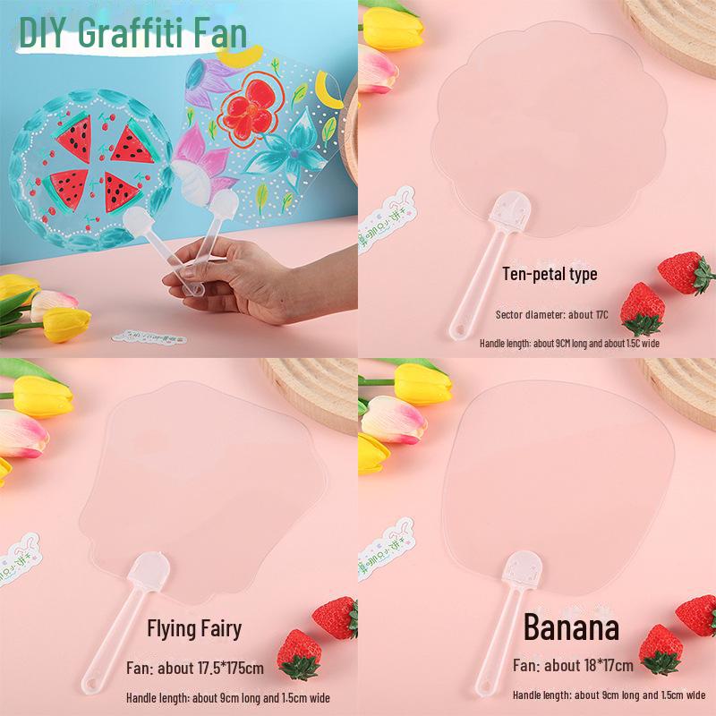 

Детский набор для самостоятельного изготовления круглого веера с рисунком граффити - настраиваемая игрушка-вектор своими руками