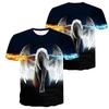 Fire Ice Wings Angel Printed 3d Tshirts Hip Hop Short Sleeve Tee Shirts Tops