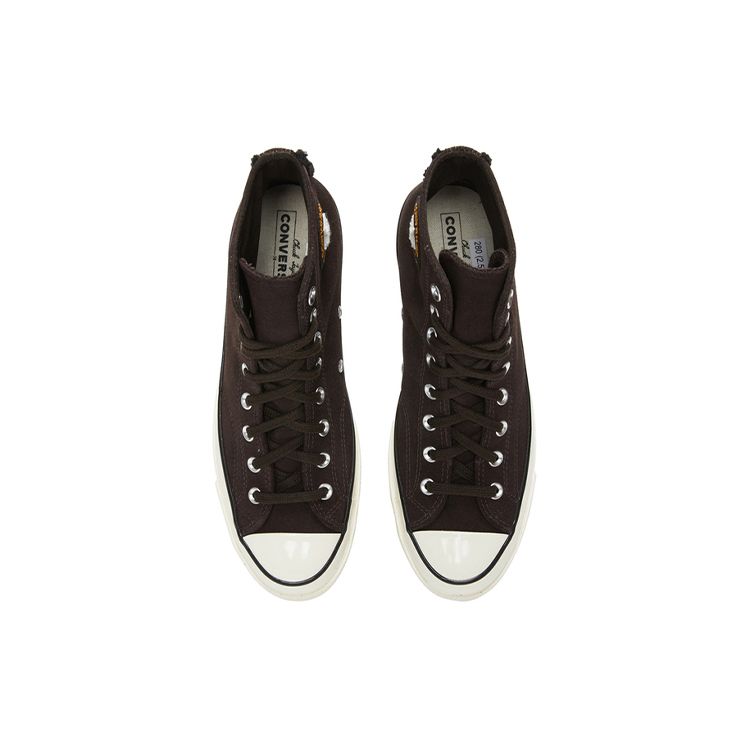 Converse Chuck 70 High Velvet Brown Sneakers Unisex Ivory 172498C