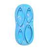Holographic Keychain Silicone Mold Pendant Charms Mold Leaf Epoxy Resin Casting Mold for DIY Crafts Jewelry Making