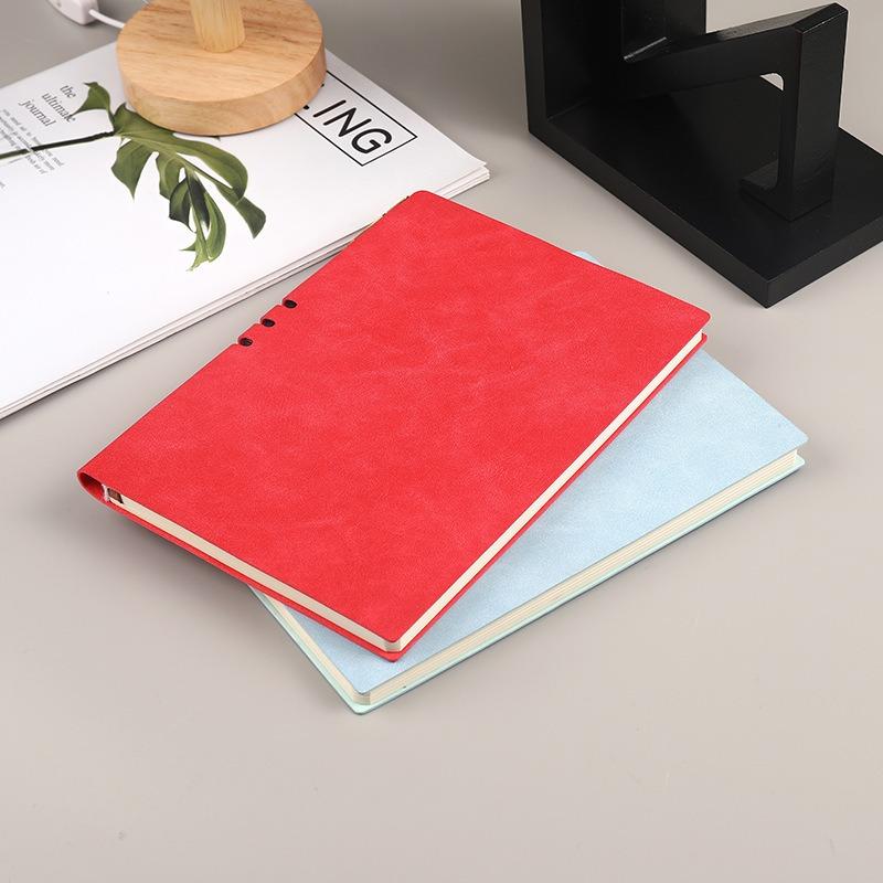 Simple A5 Pu Faux Leather Insert Notebook For Business Office Classic Printed