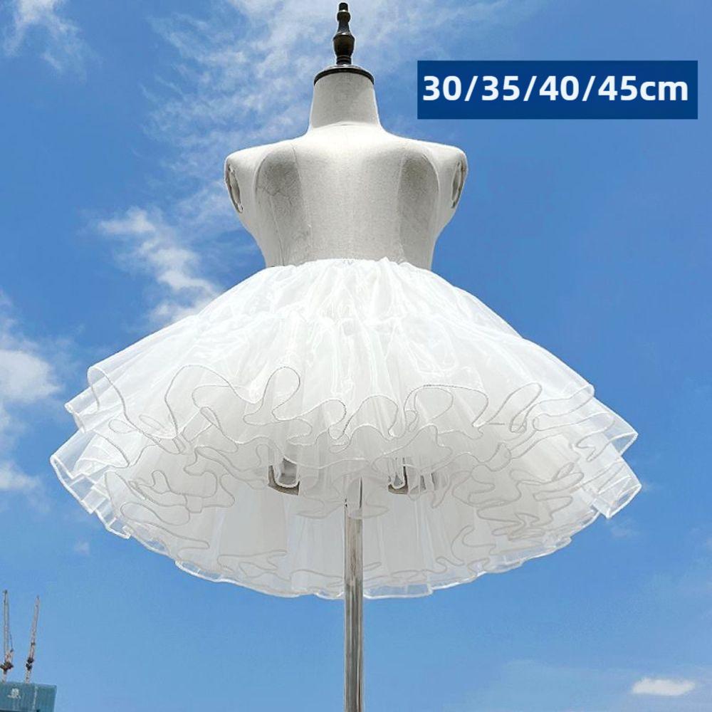 30/35/40/45cm Puffy Skirt White Cosplay Crinoline Kawaii Ball Gown Underskirt Cosplay