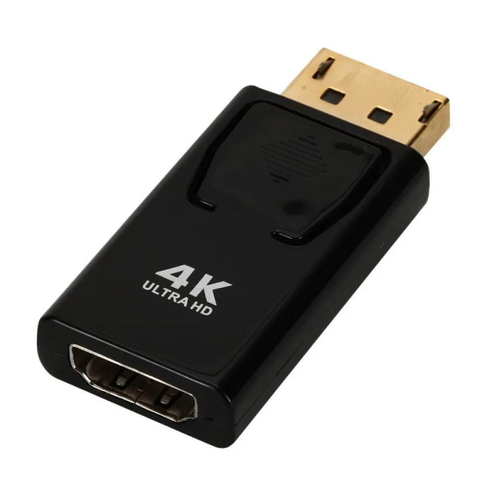 

Адаптер 4K Display Port to HDMI, совместимый с мужчинами и женщинами, DP to HDMI, совместимый с видео-аудио HD-кабелем для ПК, телевизора, ноутбука, проектора