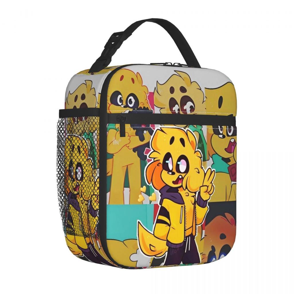 Mikecracks Collage Insulated Lunch Bag Thermal Bag Meal Container Cartoon Portable Tote Lunch Box Food Storage Bags Beach Travel