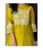 Women Designer Embroidered Kurta Pant Set Indian Bollywood Top Tunic Cotton Kurti Salwar Suit