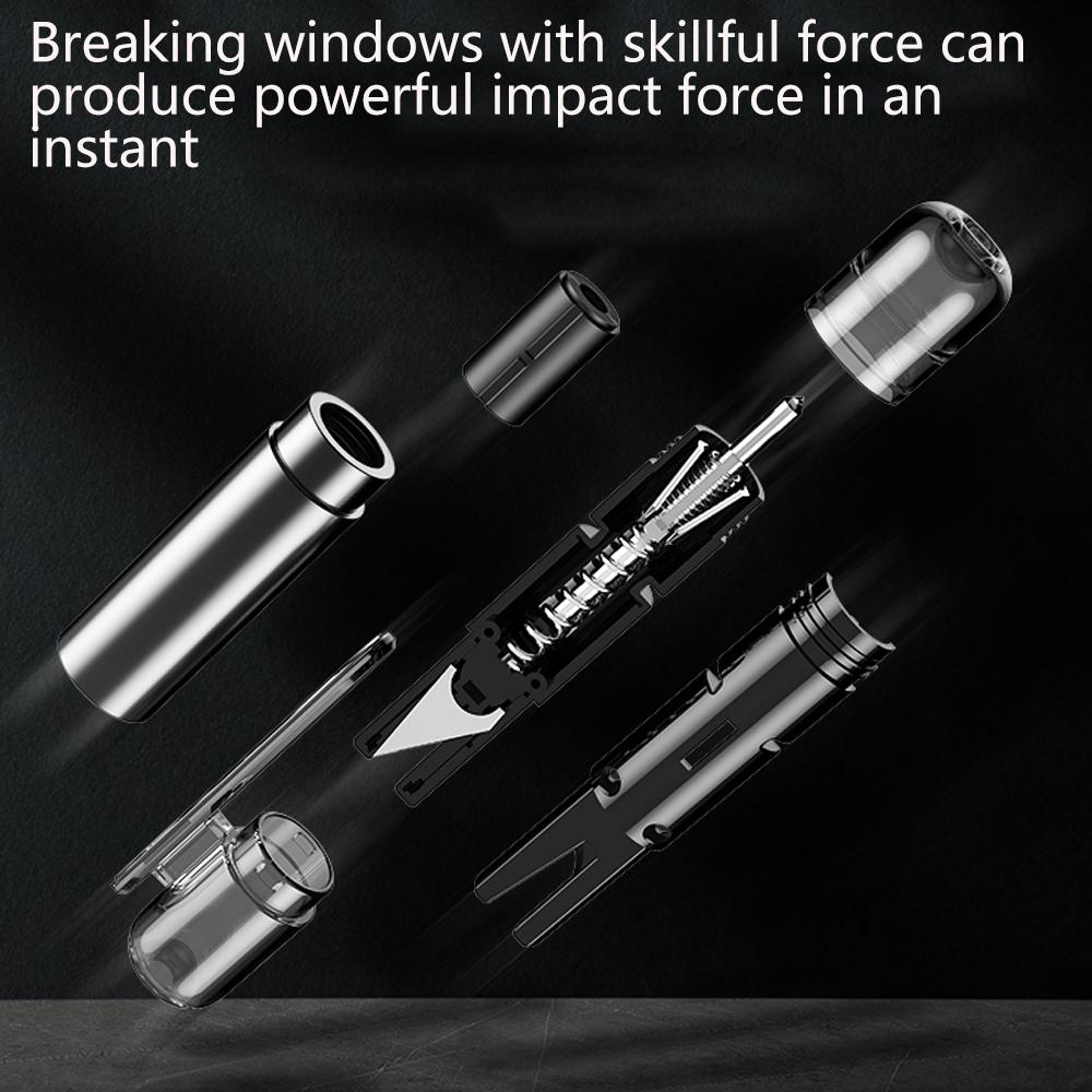 Auto-Sicherheitshammer, Auto-Notfall-Glasscheibenbrecher, Sicherheitsgurtschneider, lebensrettender Auto-Notfall-Fluchthammer, Zubehör