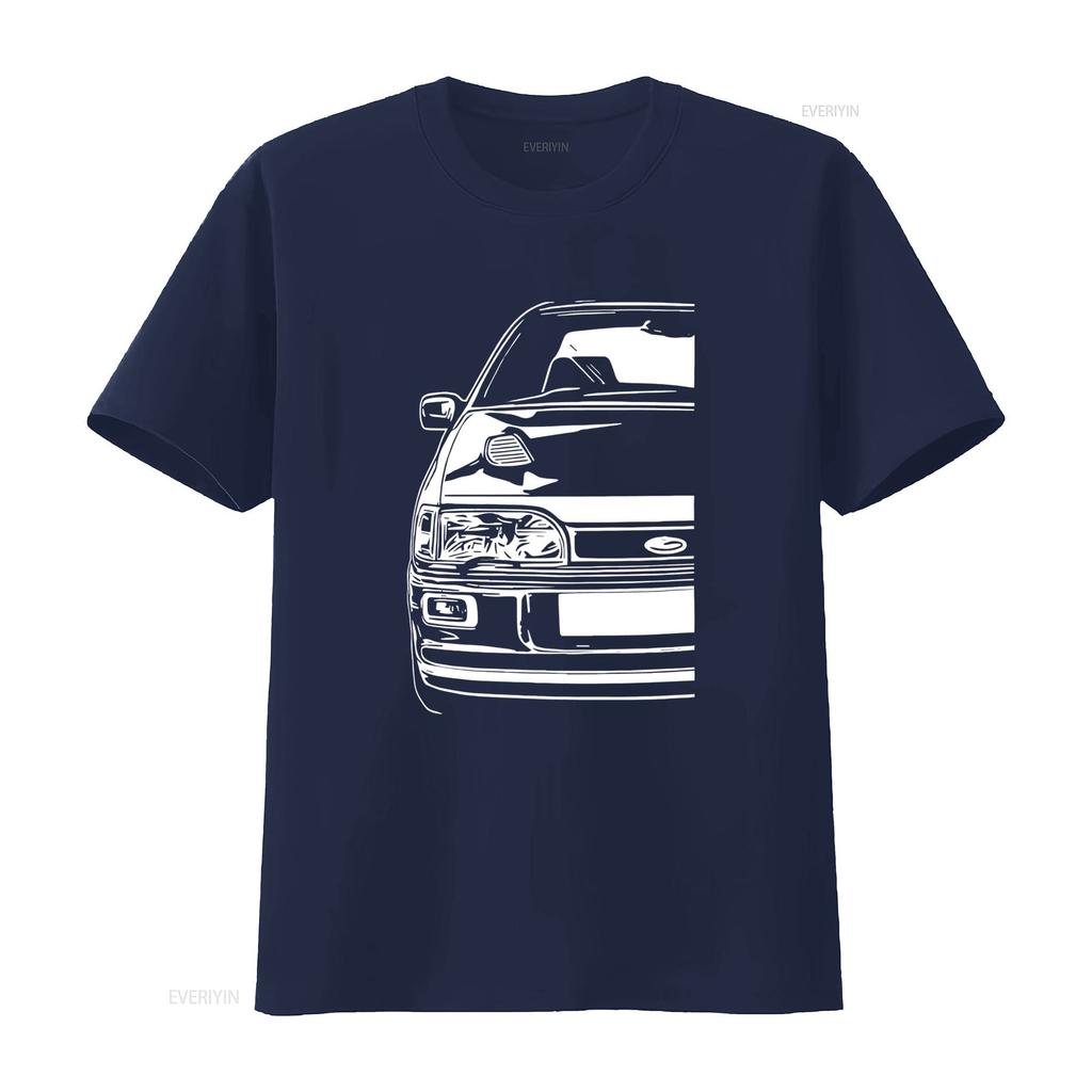 Klassisches Auto Sierra Rs Cosworth Sapphire 4dr T Shirt Oberteile Grafik Sho Vintage Washed Casual Top For Everyday Wear