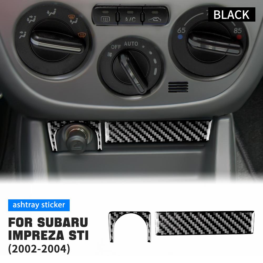 Real Soft Carbon Fiber Sticker For Subaru Impreza STI 2002 2003 2004 Car Interior Accessories Central Control Multimedia Panel
