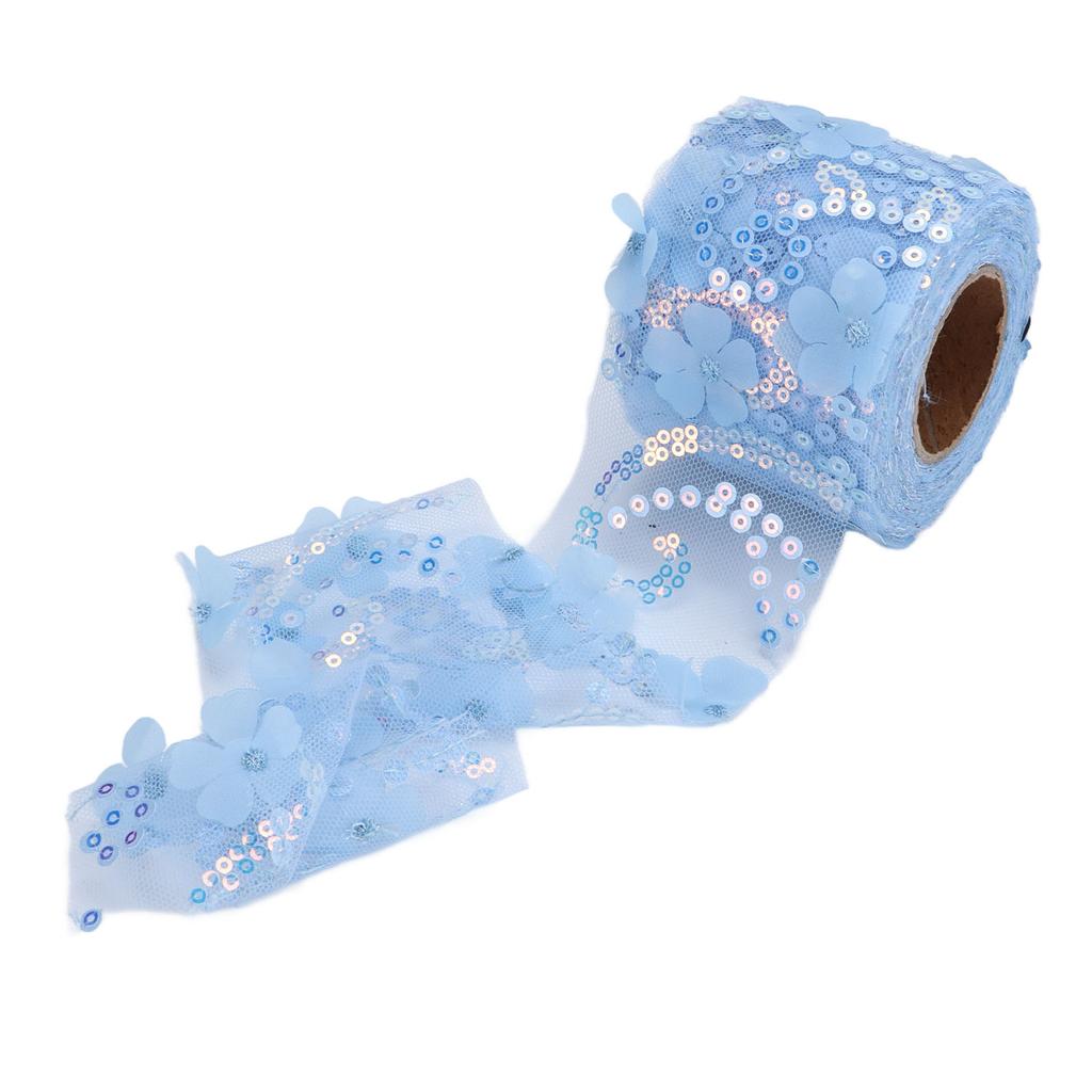 Tulle Fabric DIY Craft Abrasion Resistance Little Flash Portable Polyester Sequined Tulle Roll 6cm
