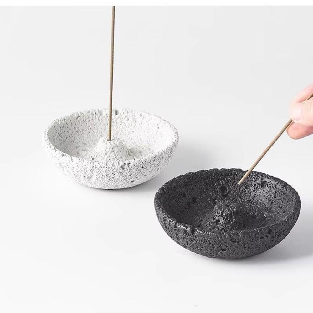 Plug in Incense Stick Stand Concrete Texture Aromatherapy Holder  Aromatherapy Use