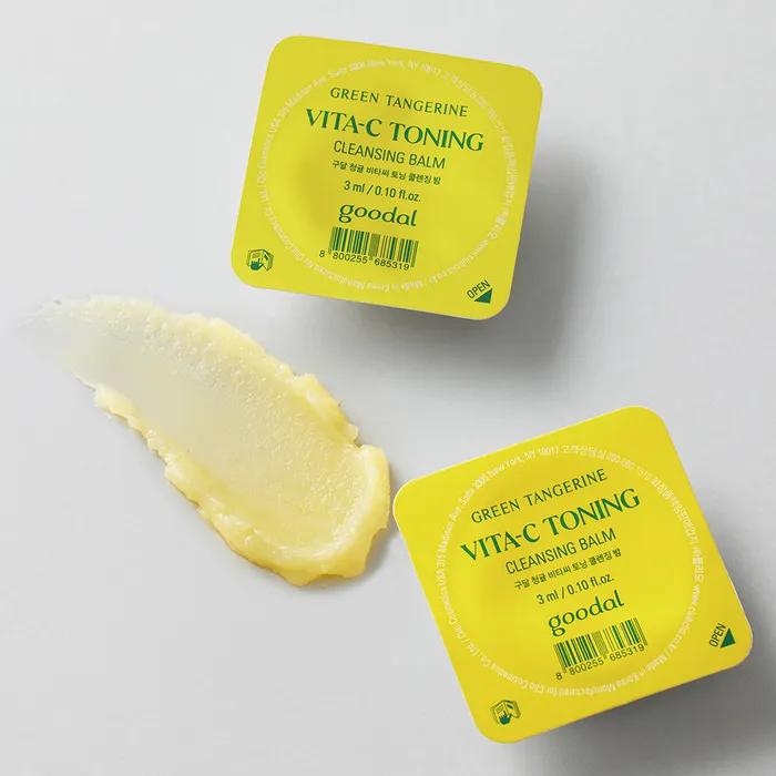 Goodal Green Tangerine Vita C Toning Cleansing Balm Travel Kit [14 Pieces]
