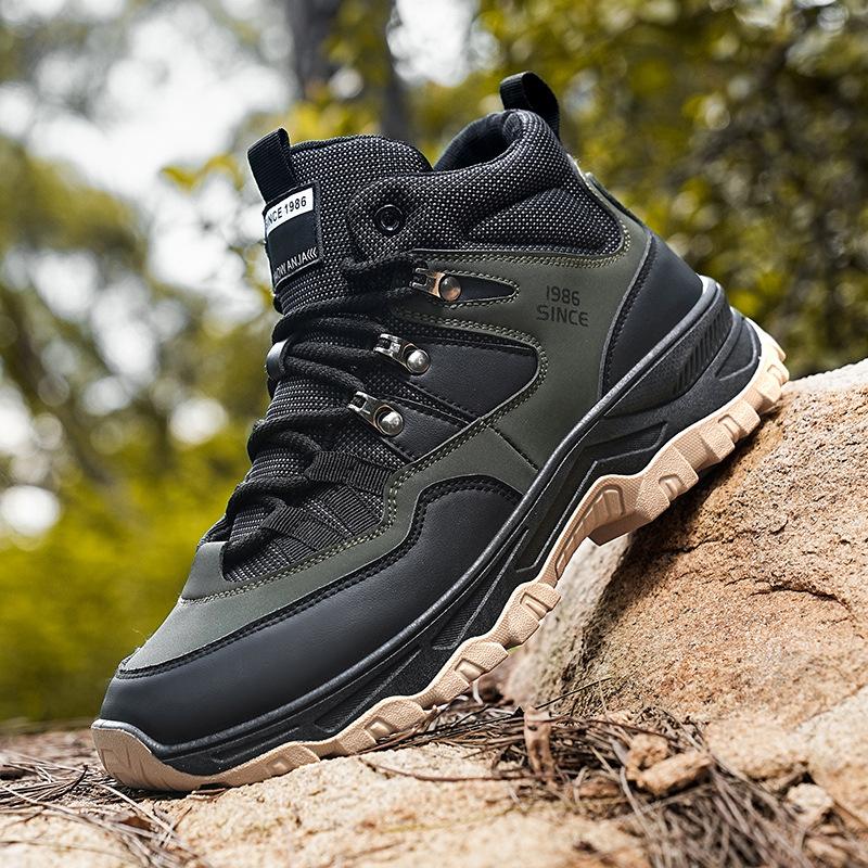 

Осенняя новинка большого размера универсальная повседневная спортивная обувь для активного отдыха альпинизм толстая подошва нескользящие износостойкие короткие ботинки бренда tide 44