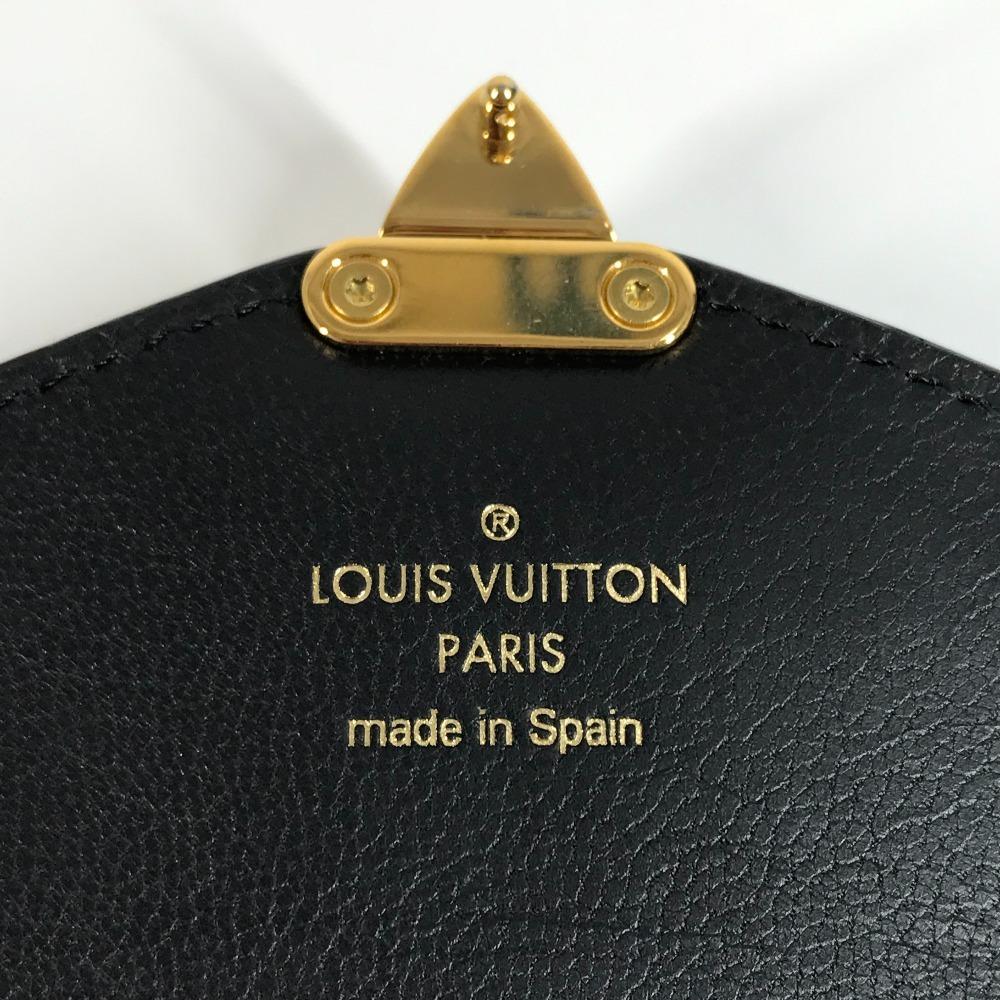 Louis Vuitton Long Wallet Bi-fold Flap Long Wallet Calf leather Black