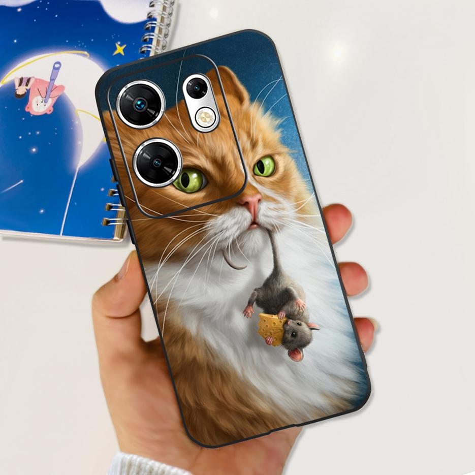 For Infinix Zero 30 4G Case X6731B Cute Cat Butterfly Cover Soft Silicone TPU Phone Case For Infinix Zero 30 5G Zero30 4G Fundas
