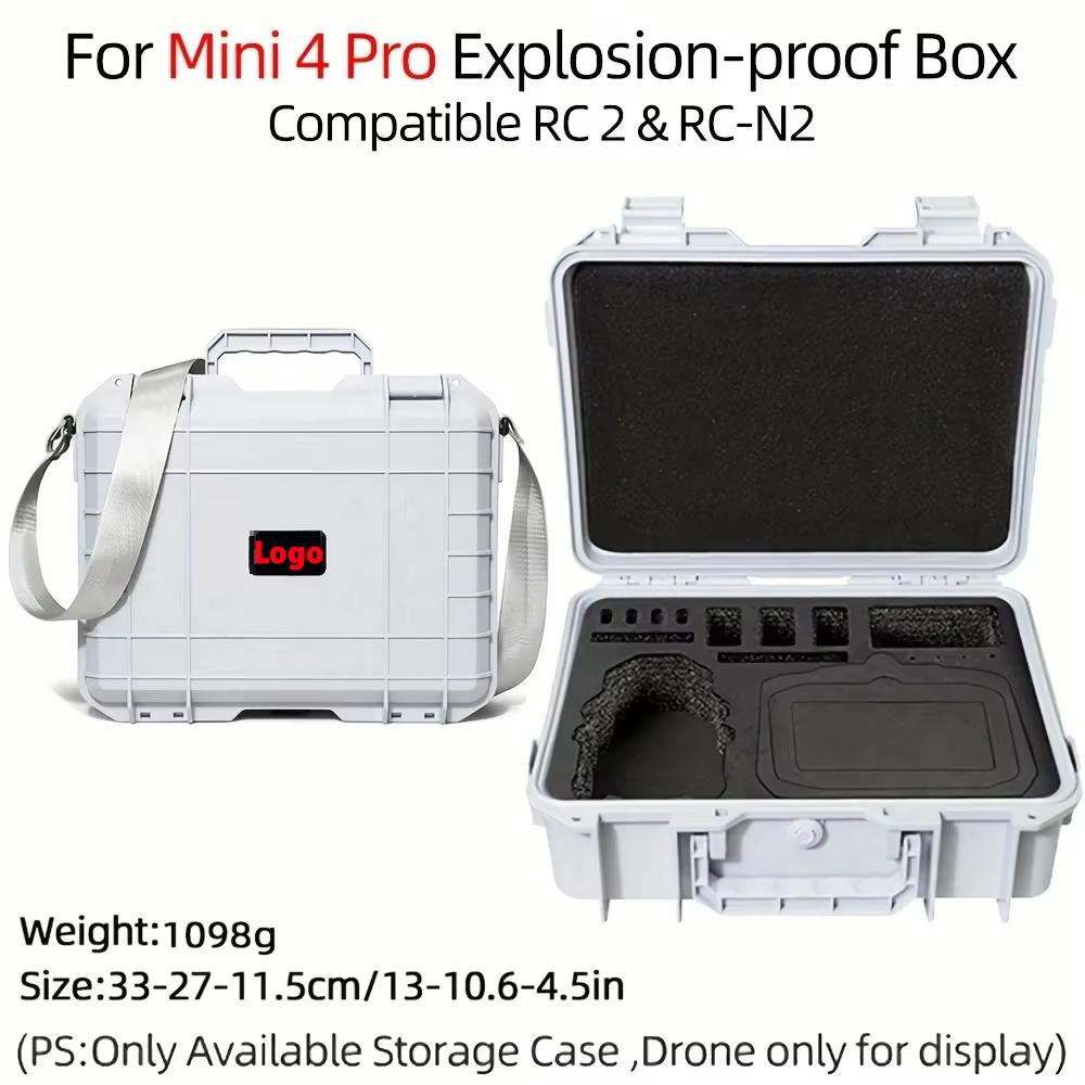 

For DJI Mini 3/4Pro Case with Shoulder Strap, Mini 4 Pro Explosion Proof Case,Hard Shell Mini 4 Pro Bag Portable Waterproof Box