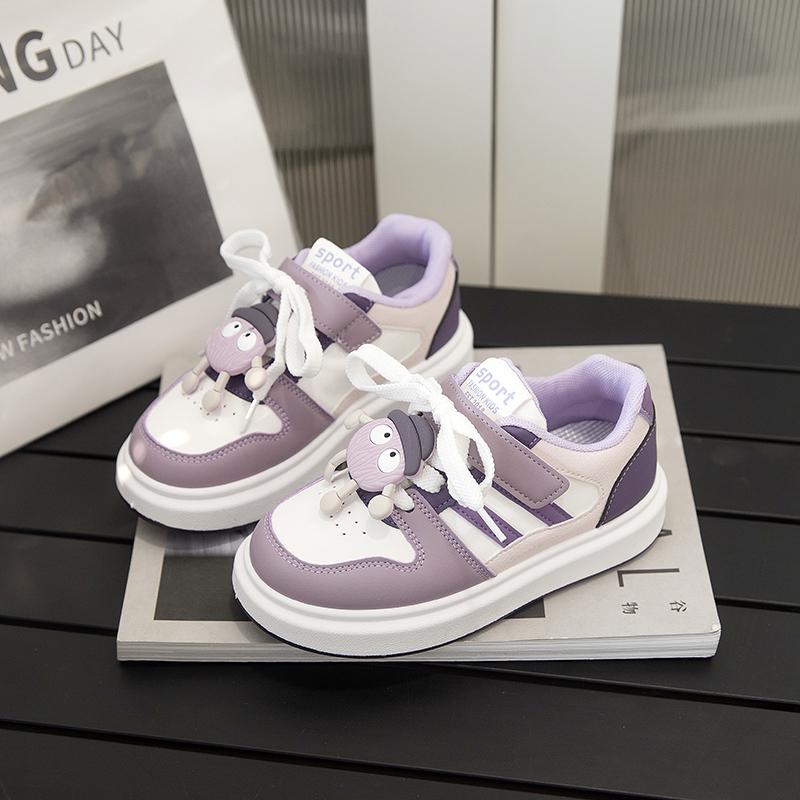 Boys Girls Casual Shoes Non-slip Toes Capped Kids Running Shoes Soft Sole Hook&loop 2025 New Fashion Children Running Shoes