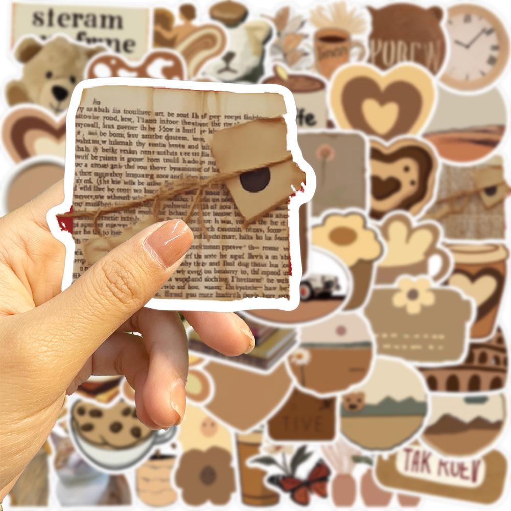 50Pcs/Set Maillard Styles Art Series 01 Stickers DIY Fashion Waterproof Doodle Decals Stickers