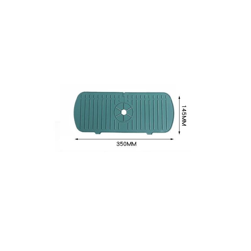 Kitchen Faucet Splash Pad Silicone Sink Faucet Splash Guard Mat Sponge Drain Anti Slip Rack for Bathroom Kitchenware Storage