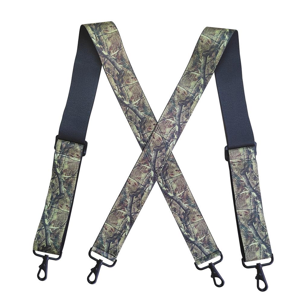 

New Camouflage Suspenders Man s Braces Hunting Straps Vintage Outdoor Straps Bretelles Hook Suspensorio Ligas Tirantes 5*120cm зелений