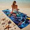Water Warrior Stylish Digital Printing Beach Towel Quickdrying Absorbent Blanket For Beach Pool Gym Travel Christmas Gift C922211