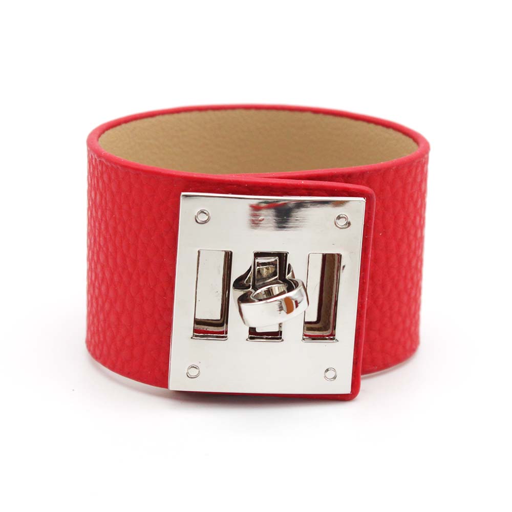 Fashion Vintage Wide Leather Cuff Bracelets & Bangles For Women Cuff Bracelet Statement Jewelry Valentines Gift