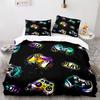 Gamer Duvet Cover Full Size Teens Gaming Bedding Set for Kids Boy Girl Video Games Comforter Cover Gamepad Polyester Quilt Cover