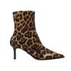 Womens/Ladies Leopard Pattern Ankle Boots