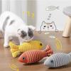 Игрушки для кошек Само-Привет Кошачья мята Рыба Лен Симуляция Рыба Котенок Точит зубы Прочные Игрушки для кошек