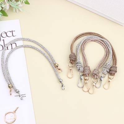 Women Stylish Handbag Chain Strap Embellished With  Loop Knot Closure Suitable For Evening Casual Diy Wallet Making