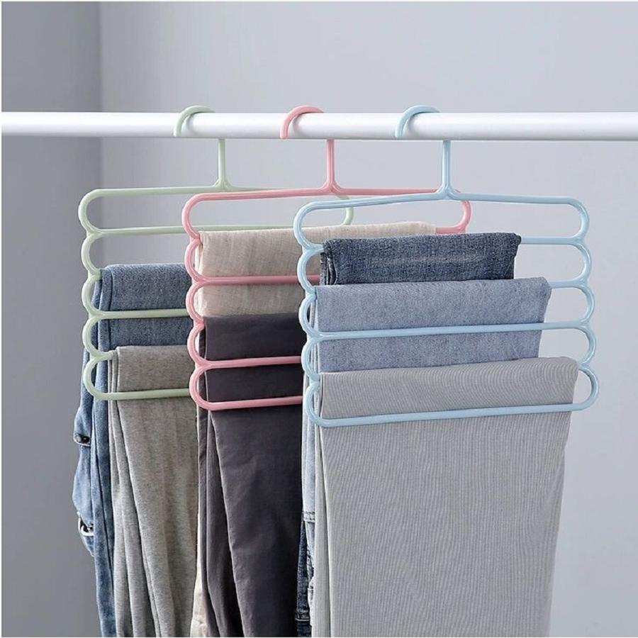 Pants Hangers Space Saving,Organization and Storage for Dorm Room Essentials for College Students Girls-3 Pack