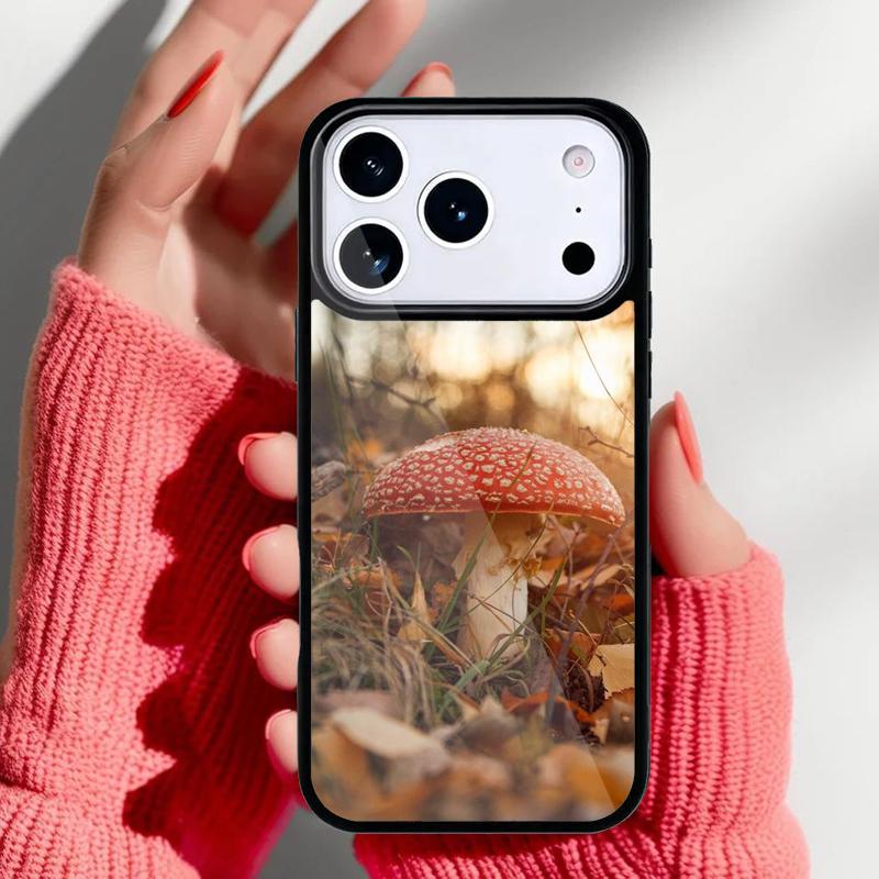 Mushroom Forest Phone Case for iPhone 17 Air 16e 15 14 13 Pro Max Back Cover for 12 11 Pro Coque