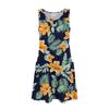 Women's Casual Sundress With Pockets Summer Boho Beach Dress Floral Blouses For Women T-Shirts Dress V Neck Loose Tank Dresses