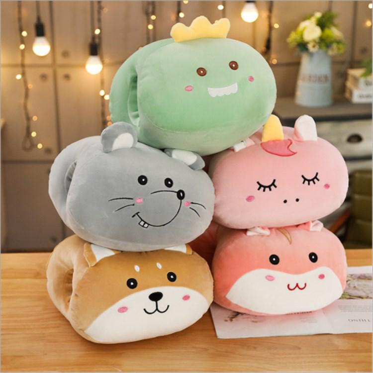 Cartoon Animal Winter Hand Warmer Pillow - Office Nap & Christmas Gift