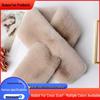 Imitation Rex Rabbit Fur Cross-Style Neck Warmer Scarf - Short, Thickened, Versatile Winter Collar