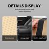 Car Armrest Cushion Universal Elbow Support Cushion Universal Arm Rest Box Pad with Both Side Storage Bag Interior PU Leather
