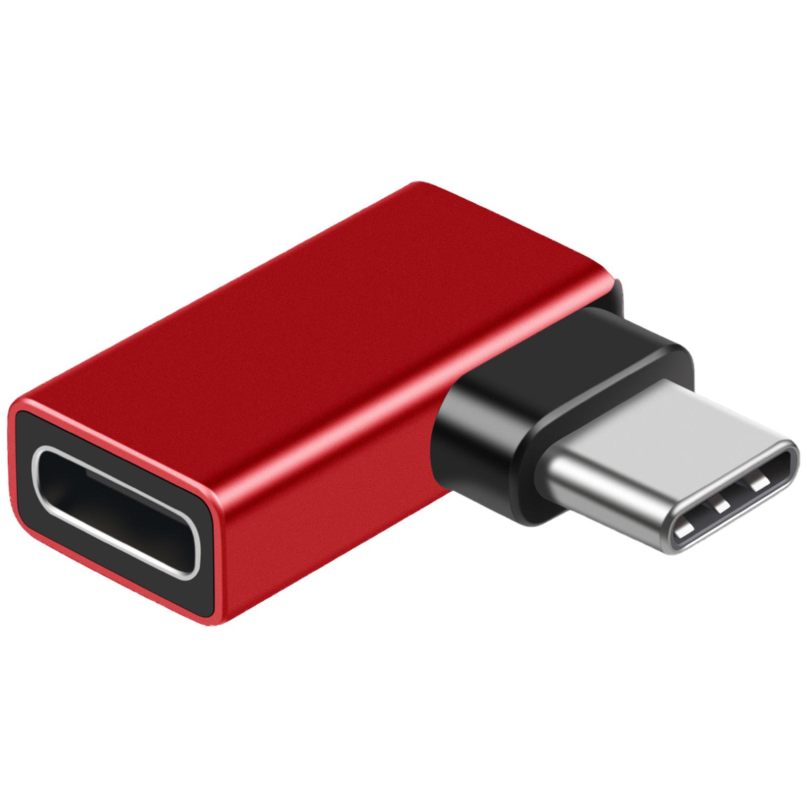 

USB C Adapter Type C Male to Female Adapter Extender Support 240W Fast Charging 40Gbps Data Transfer 8K@60Hz VideoOutput червоний