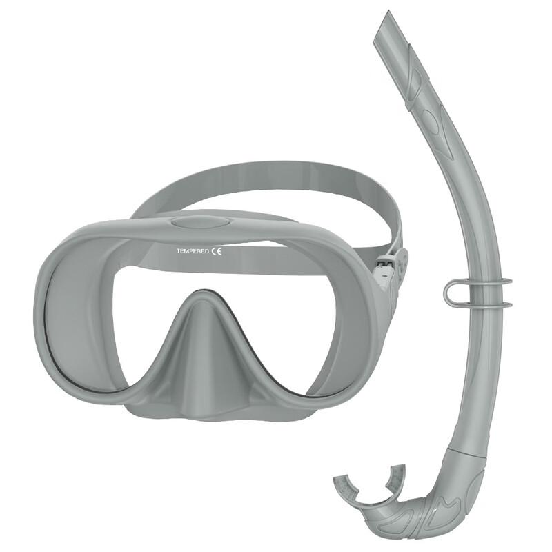 Foldable Freediving Snorkel and Mask Set